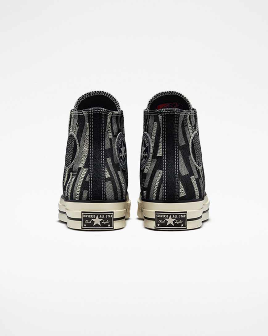 Tenisi Inalti Barbati Converse Chuck 70 Workwear Denim Obsidienne Negrii | RO XZSUY305